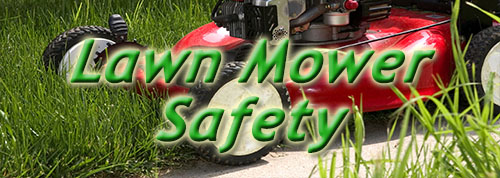 Lawn Mower Safety - Lawn mower in grass